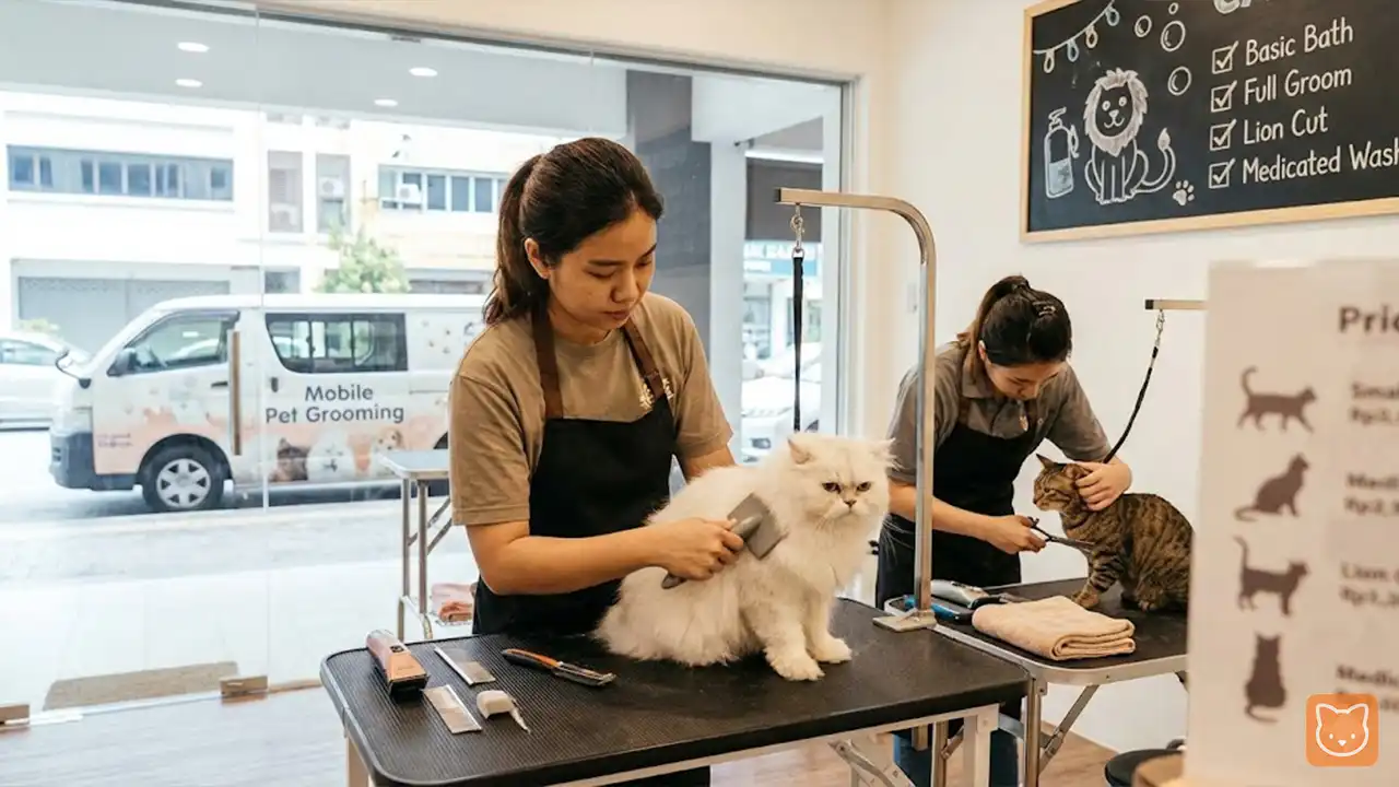 Harga Grooming Kucing Terkini 2026, Bajet dan Pakej Lengkap